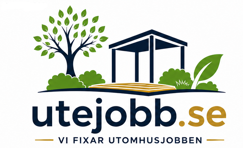 Utejobb.se Logotyp för trädgårdsskötsel och bygg